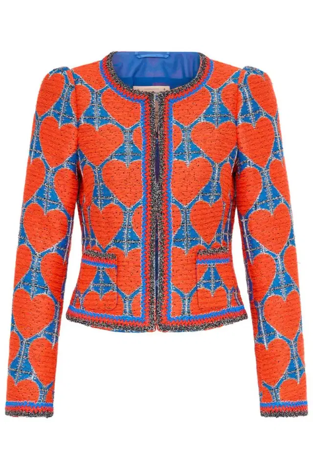 MAISON COMMON Heart Print Jacket