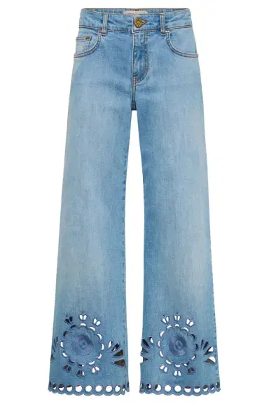 MAISON COMMON Hem Cutout Denim Pant | Thumbnail 1