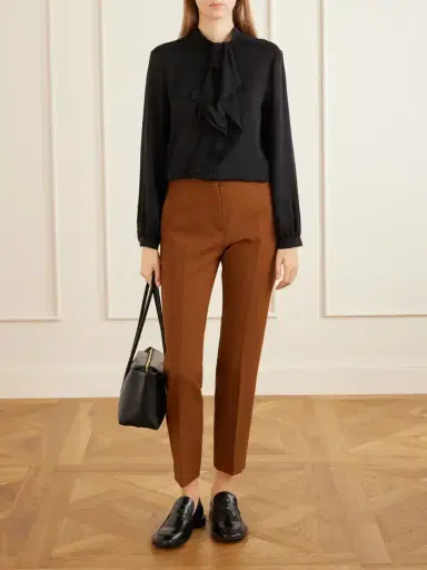 Max Mara Mxmacino Wool-blend Mid-rise Slim-leg Pants | Thumbnail 2 Max Mara Mxmacino Wool-blend Mid-rise Slim-leg Pants | Thumbnail 2
