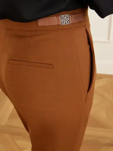 Max Mara Mxmacino Wool-blend Mid-rise Slim-leg Pants | Thumbnail 4 Max Mara Mxmacino Wool-blend Mid-rise Slim-leg Pants | Thumbnail 4