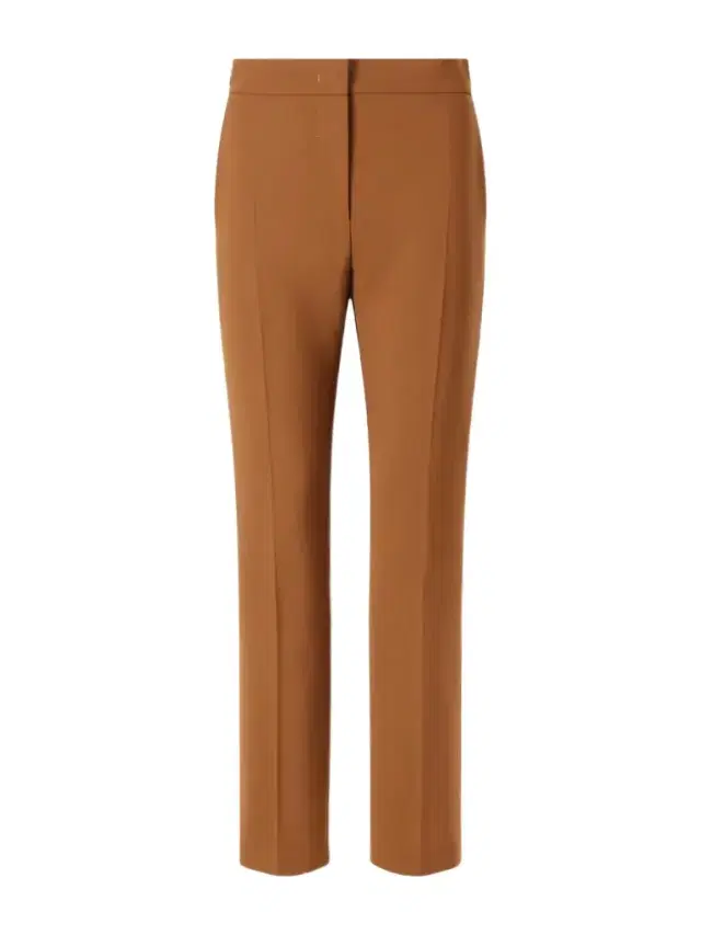 Max Mara Mxmacino Wool-blend Mid-rise Slim-leg Pants