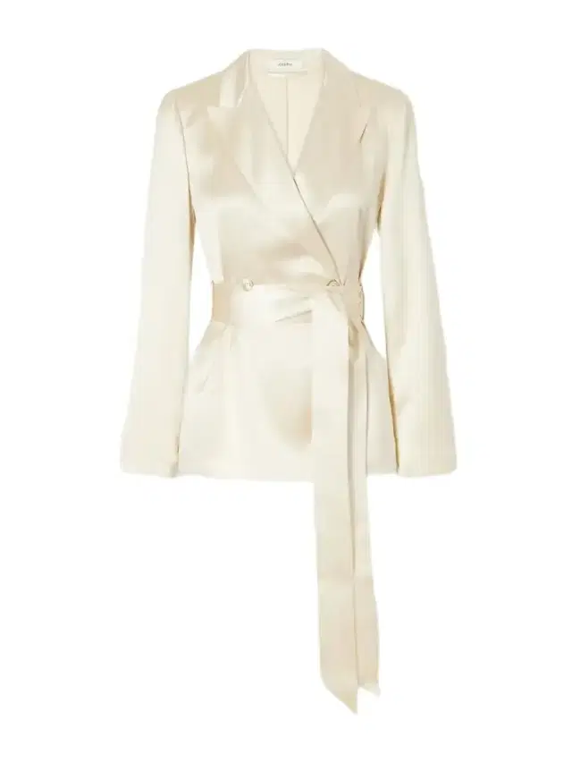 Joseph Archer Belted Silk-satin Jacket
