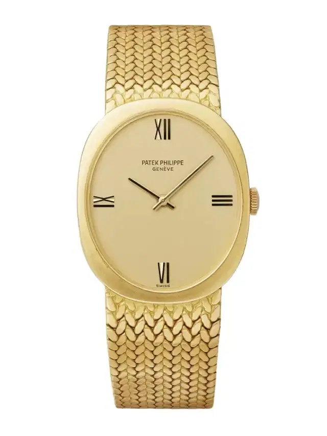 + Patek Philippe Vintage 1970s Ellipse Hand-wound 18-karat Gold Watch, Ref. 3584/1 (7.5'' Wrist)