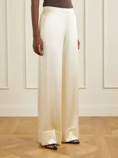 Joseph Dijon Silk-satin Mid-rise Straight-leg Pants | Thumbnail 3