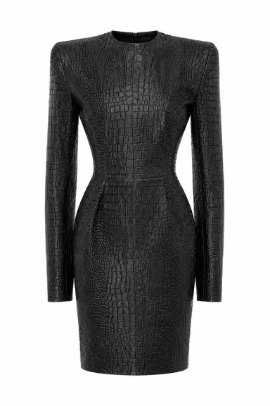 LaQuan Smith Long Sleeve Shift Dress | Thumbnail 1 LaQuan Smith Long Sleeve Shift Dress | Thumbnail 1