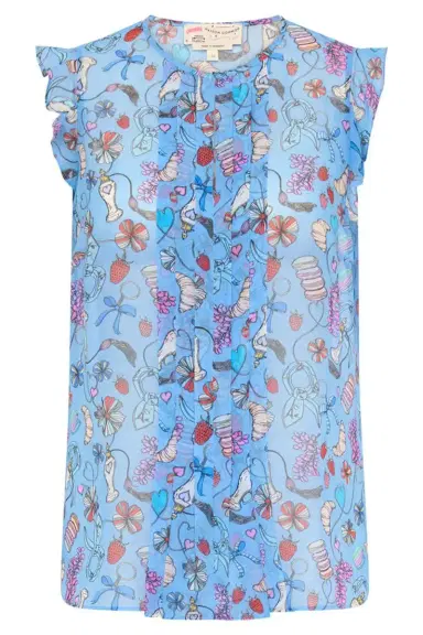MAISON COMMON Perfume Print Sleeveless Blouse | Thumbnail 1