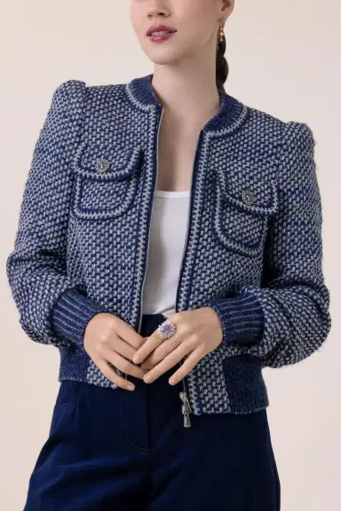 MAISON COMMON Tweed Bomber Jacket | Thumbnail 2