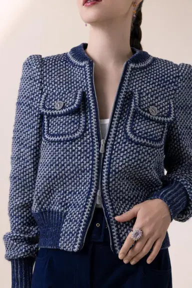 MAISON COMMON Tweed Bomber Jacket | Thumbnail 3
