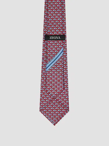 Zegna Men's Silk Tie - Red | Thumbnail 2
