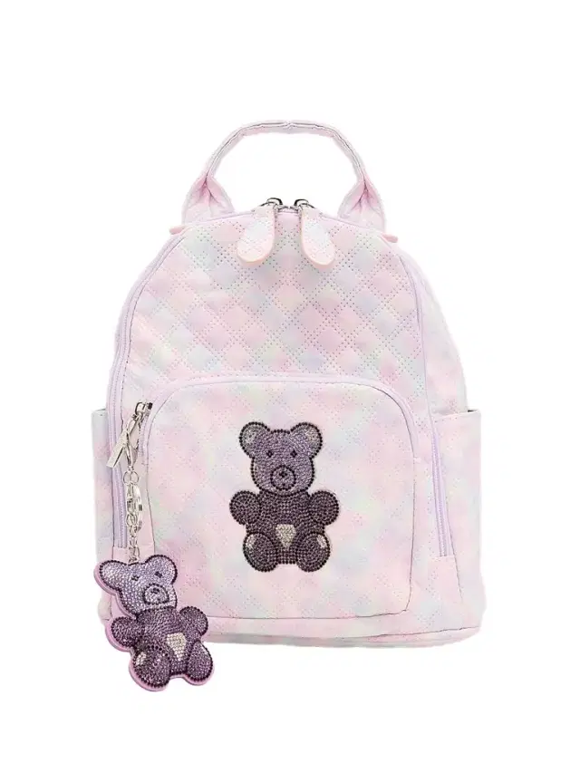 Bari Lynn Girl's Crystal Gummy Bear Patch Mini Backpack