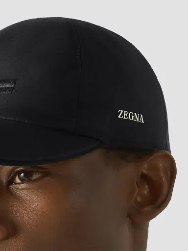 Zegna Men's Microfiber Motorin Baseball Cap | Thumbnail 4