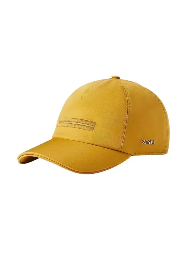 ZEGNA Men's Microfiber Motorin Baseball Cap - Yellow