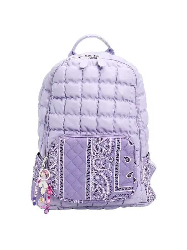 Bari Lynn Girl's Quilted Bandana Backpack - Lavender