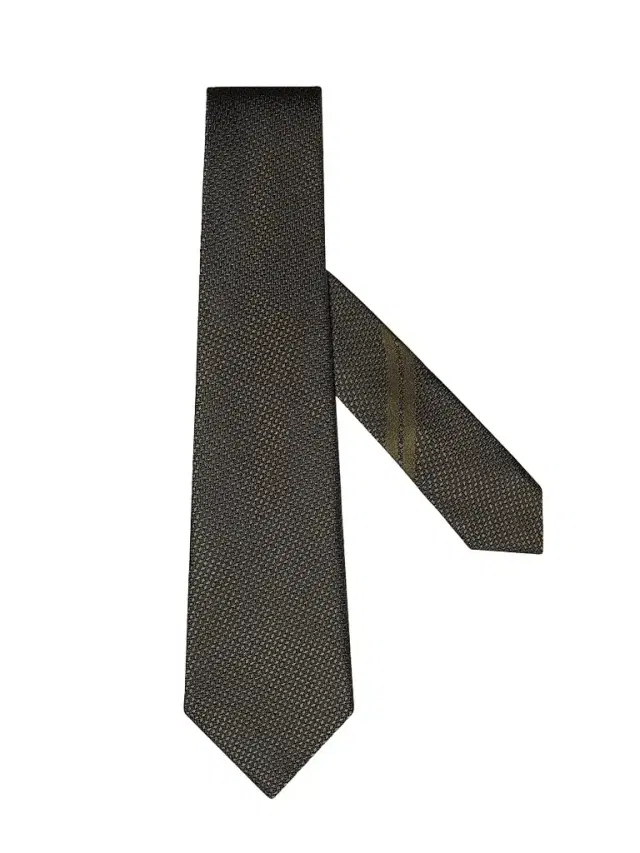 Zegna Men's Silk Tie - Dark Olive Green