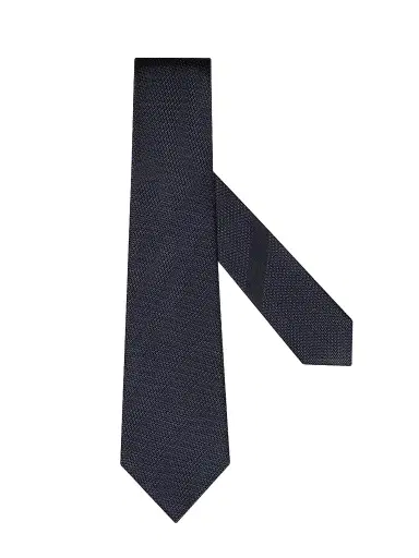 Zegna Men's Silk Tie - Navy Blue | Thumbnail 1 Zegna Men's Silk Tie - Navy Blue | Thumbnail 1