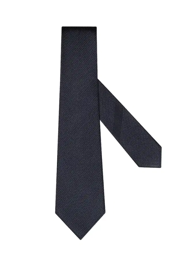 Men's Silk Tie - Navy Blue