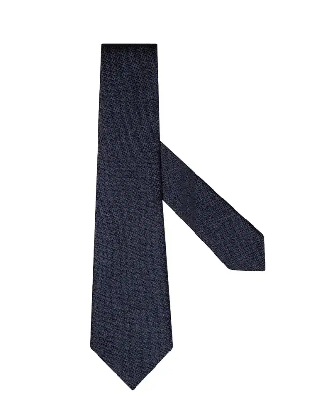 Men's Silk Tie - Navy Blue Men's Silk Tie - Navy Blue