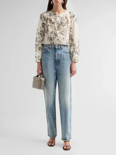 Johnny Was Women's Petunia Printed Blouse - Sunlight Garden | Thumbnail 2 Johnny Was Women's Petunia Printed Blouse - Sunlight Garden | Thumbnail 2