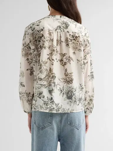 Johnny Was Women's Petunia Printed Blouse - Sunlight Garden | Thumbnail 3 Johnny Was Women's Petunia Printed Blouse - Sunlight Garden | Thumbnail 3