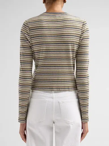 Ramy Brook Women's Zoe Striped Knit Cardigan - Bone Stripe | Thumbnail 3 Ramy Brook Women's Zoe Striped Knit Cardigan - Bone Stripe | Thumbnail 3