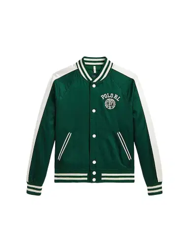 Polo Ralph Lauren Boy's Varsity Bomber Jacket - Hunter Green | Thumbnail 1