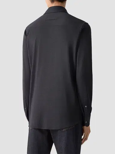 Zegna Men's Cashmere and Silk Shirt | Thumbnail 3 Zegna Men's Cashmere and Silk Shirt | Thumbnail 3