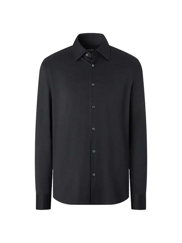 Men's Cashmere and Silk Shirt - Navy Blue - Size XXL Men's Cashmere and Silk Shirt - Navy Blue - Size XXL