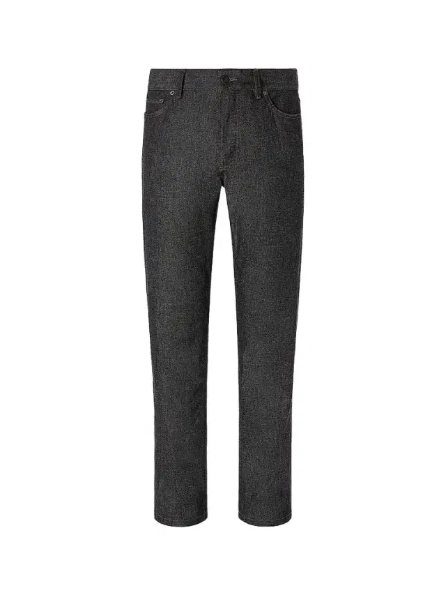 Zegna Men's Stretch Cotton and Cashmere Roccia Jeans - Black