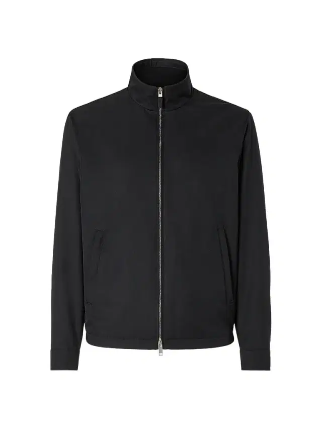 ZEGNA Men's Microfiber Motorin 100CC Blouson Jacket - Black