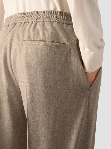 ZEGNA Men's Wool, Silk and Cashmere Pants - Light Taupe | Thumbnail 6