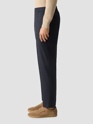 Zegna Men's Wool, Silk and Cashmere Pants - Navy Blue - Size 42 | Thumbnail 4 Zegna Men's Wool, Silk and Cashmere Pants - Navy Blue - Size 42 | Thumbnail 4