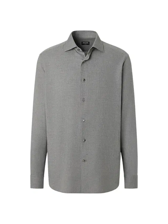 Zegna Men's Cashco Shirt - Grey - Size XXXL