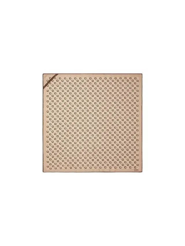 ZEGNA Men's Wool Foulard - Light Taupe