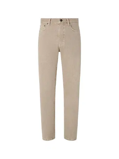 ZEGNA Men's Cotton Roccia Jeans - Light Taupe | Thumbnail 1