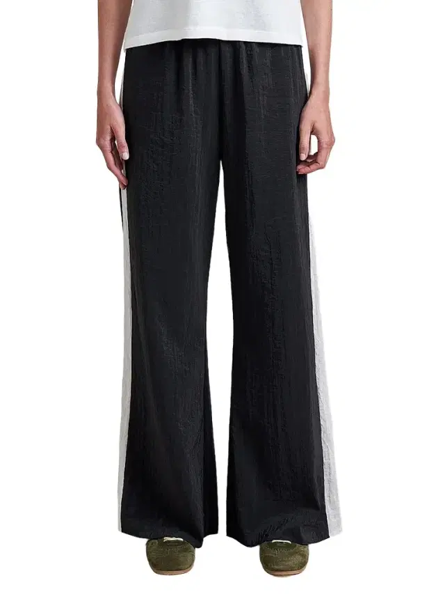 La Ligne Women's Stripe Pants - Black Stone