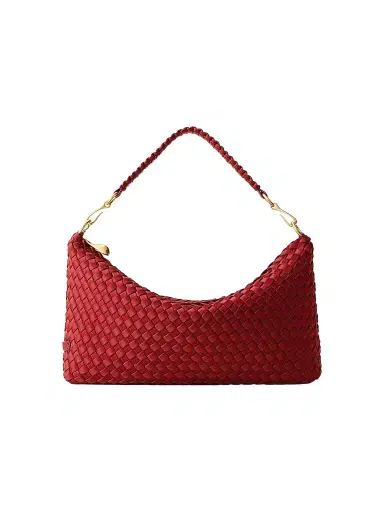 Naghedi Women's Porto Small Half-Moon Shoulder Bag - Rosso | Thumbnail 1 Naghedi Women's Porto Small Half-Moon Shoulder Bag - Rosso | Thumbnail 1