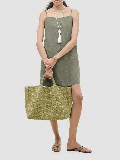 Naghedi Women's St. Barths  Tote Bag - Bottle Green | Thumbnail 2