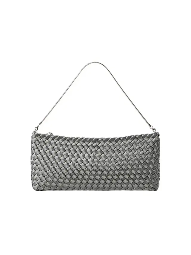 Naghedi Women's Gala Satin Clutch Bag - Graphite
