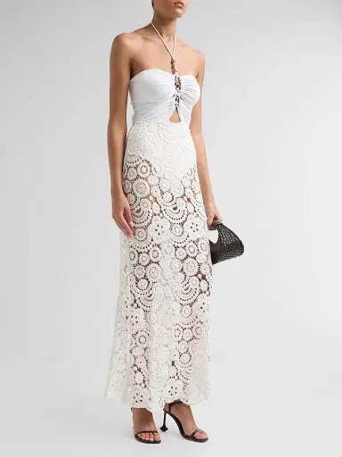 PatBo Women's Gal Embroidered Maxi Dress - White | Thumbnail 4 PatBo Women's Gal Embroidered Maxi Dress - White | Thumbnail 4