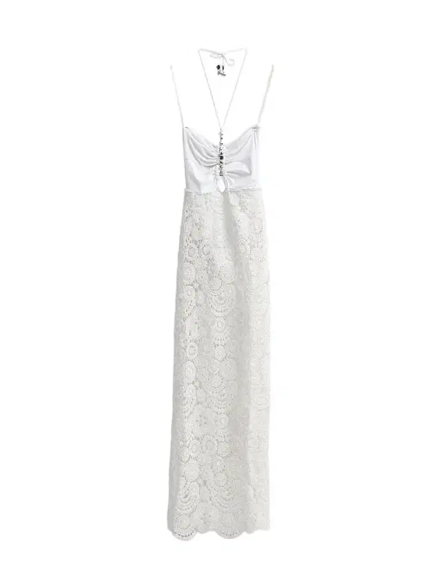 Women's Gal Embroidered Maxi Dress - White Women's Gal Embroidered Maxi Dress - White