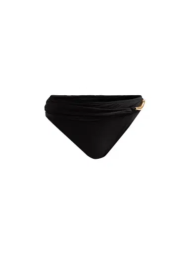 PatBo Women's Aurora High-Rise Bikini Bottom - Black | Thumbnail 1 PatBo Women's Aurora High-Rise Bikini Bottom - Black | Thumbnail 1
