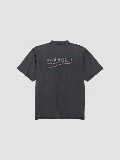 Balenciaga Men's Political Campaign Inside-Out Large Fit T-Shirt | Thumbnail 2
