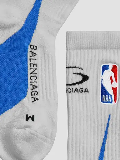 Balenciaga Men's  / NBA Collaboration Socks - Grey Blue | Thumbnail 3