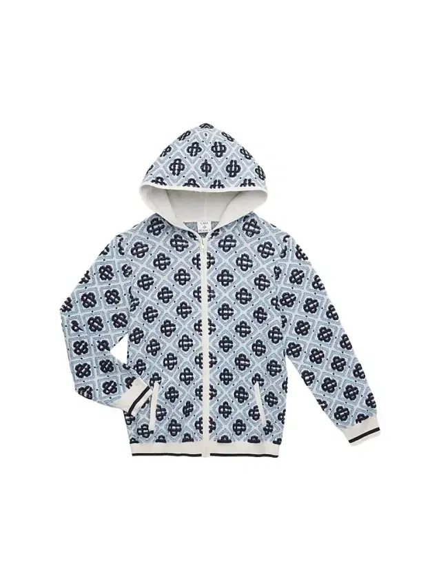 Little Boys & Boy's Monogram Jacquard Zip Hoodie - Size 13