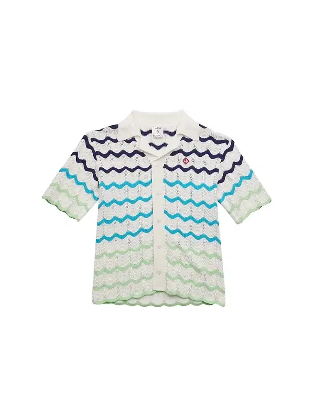 Little Boy's & Boy's Gradient Wave Knit Shirt - Size 13