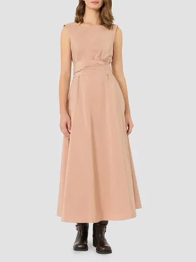 Weekend Max Mara Women's Flared Taffeta Dress - Pink | Thumbnail 4 Weekend Max Mara Women's Flared Taffeta Dress - Pink | Thumbnail 4