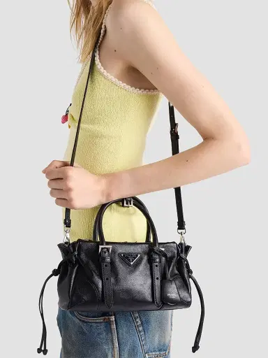 Prada Women's Karin Small Leather Top Handle Bag | Thumbnail 3 Prada Women's Karin Small Leather Top Handle Bag | Thumbnail 3