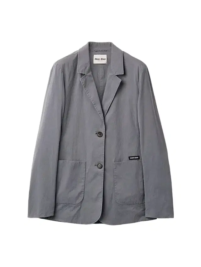Miu Miu Women's Washed Stretch Poplin Jacket - Grey