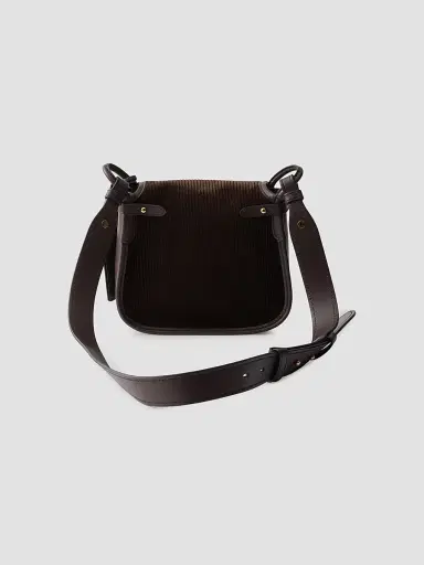 Prada Women's Corsaire Corduroy and Leather Mini Shoulder Bag - Brown | Thumbnail 3