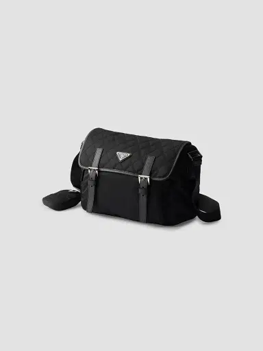 Prada Women's Large Quilted Nylon Shoulder Bag | Thumbnail 2 Prada Women's Large Quilted Nylon Shoulder Bag | Thumbnail 2